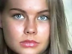 Splendid Russian teenage girl gets facialized with a generous portion of cum
